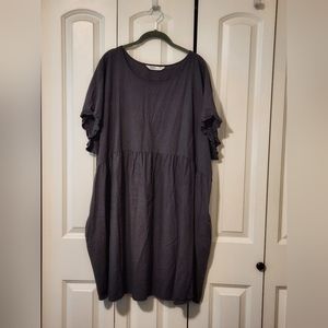 Sonoma Womens Plus Riffle Sleeve Dress size 3x
